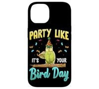 Party Like It's Your Bird Day Hilarious Budgie Bird Coque pour iPhone 14