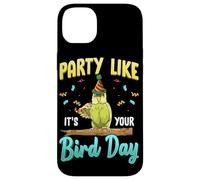 Party Like It's Your Bird Day Hilarious Budgie Bird Coque pour iPhone 14 Plus