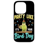 Party Like It's Your Bird Day Hilarious Budgie Bird Coque pour iPhone 14 Pro