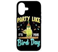 Party Like It's Your Bird Day Hilarious Budgie Bird Coque pour iPhone 17