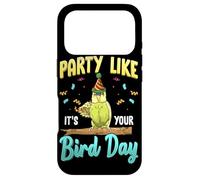 Party Like It's Your Bird Day Hilarious Budgie Bird Coque pour iPhone 17 Pro