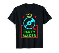 Party Maker DJ Tourne-Disque drôle Style rétro DJ T-Shirt