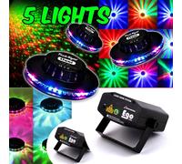 PARTY NIGHT 5 Effets FestiNight 3 OVNI LED RVB + 2 Las jeux de lumières EGO Rouge/Vert