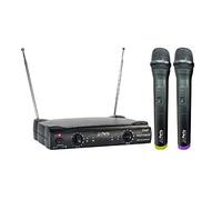 PARTY - PACK DE DEUX MICROS SANS FIL UHF À 2 CANAUX ET UN RÉCEPTEUR PARTY-200UHF
