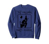 Party Pooper Stick Figure Stickman Scribble Imprimé Amusant Sweatshirt