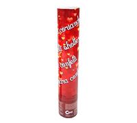 Party Popper Tube tire des confettis coeurs rouges (30 cm)