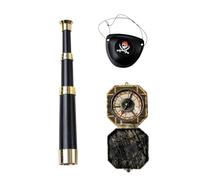 Party Pro 333127 Lot de 3 Accessoires de Pirate Multicolore