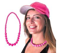 Party Pro 333148 Collier de Perles, Rose, Taille Unique