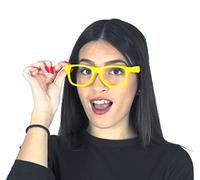 Party Pro 3331993, Lunettes néon Jaunes sans Verre