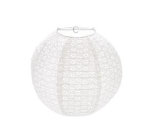 Party Pro 5021M Lanterne Japonaise Dentelle Vintage Papier de Riz Blanc 35 x 35 x 35 cm