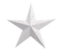 Party Pro 50248 Lanterne étoile Papier Blanc 60 x 60 x 24 cm