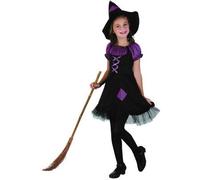 Party Pro 8728120946, Déguisement Sorcière Violette 4-6 Ans
