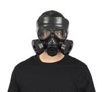 Party Pro 91265008, Masque à gaz factice Noir