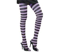 Party Pro Collant rayé noir, 87270025, blanc/violet, 42