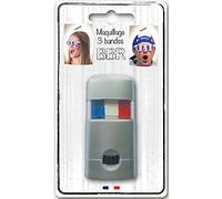 Party Pro Stick de Maquillage Tricolore - Bleu Blanc Rouge - Idéal pour Supporter l'équipe de France - Coupe du Monde