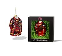 Party Rock - Décoration de veste de pompier - Collection automobile et carrière - Mesure 6,3 cm de large x 11,4 cm de haut - Décoration en verre soufflé pour sapin de Noël
