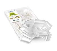 PARTY STORE SRL Lot de 50 Cocardes blanches 5 cm Maxi Autotractables Mariage Soirée Auto Décoration