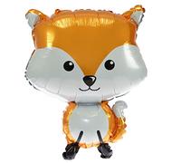 Party Time BLF3608LIS-2885 Ballon en aluminium Motif renard Animaux de la forêt Multicolore