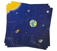 PARTY TIME DC2816F Galaxy Lot de 20 serviettes de table certifiées FSC Violet