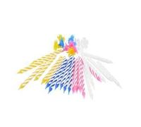 PARTY TIME DS2034B Lot de 24 bougies d'anniversaire blanches, Blanc.