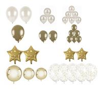 PARTY TIME - EA9467 Arche de 30 Ballons Dorés - Conçue pour Fêtes et Événements - Décoration Tendance - Taille Unique - Dimensions 23 x 16.5 x 2 cm - Couleur Or