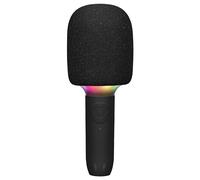 PARTY TIME, HT0133, Enceinte Micro Karaoke Lumineux, Son de Haute Qualité, Effets Lumineux Spectaculaires, Microphone Inclus, Connectivité Polyvalente, Portabilité et Design Compact