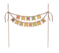 PARTY TIME KK2663 Décoration de gâteau Happy Birthday avec Ballons gonflables Multicolore