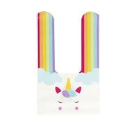 PARTY TIME Lot de 10 Sacs à Bonbons Licorne Fête et Goûter Multicolore