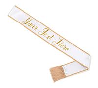 Party to Be Echarpe Personnalisée Réglable avec Fleco et Pin avec Différentes Couleurs et 13Lettres