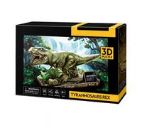 Party Town - Puzzle 3D Tryannosaurus Rex | Puzzle 3D Enfant | Puzzles 3D Dinosaure | Puzzles 3D Modèles À Assembler | 52 Pièces