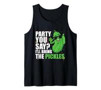 Party You Say Ill Bring The Pickles Concombre Légumes Pickl Débardeur