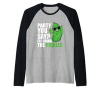 Party You Say Ill Bring The Pickles Concombre Légumes Pickl Manche Raglan
