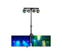 BeamZ Lighting Système d'éclairage Partybar2 - 2x PAR + 2x Derby, DMX/télécommande, pied tripode
