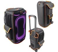 PartyBox 330 - Coque de protection double couche pour haut-parleur PartyBox 330, résistante aux rayures et à la poussière, ajustement personnalisé, manchon en maille respirante, avec 4 poches de