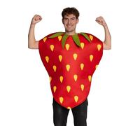 Partychimp costume fraise adulte unisexe taille unique déguisement fruit costume nourriture carnaval fête thème amusant