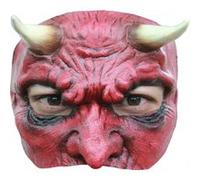 Partychimp demi-masque DevilPVC rouge taille unique Rood G
