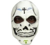 Partychimp masque Catrinfacial PVC blanc taille unique Wit G