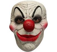 Partychimp masque Clown 4facial PVC blanc/rouge/noir taille unique Rood G