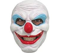 Partychimp masque Creepy Smilefacial PVC blanc/rouge taille unique Blauw G