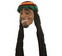 Partychimp masque principal Stoned PVC marron/vert/rouge/jaune notre taille Bruin G