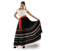 Déguisement Mexicaine Adulte - Mexique - Western - Noir - Polyester - Femme M/L