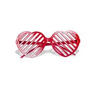 PartyCube Lunettes cœur Love Paris rouge, taille unique, 35607
