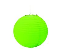 PartyCube, Vert Lot de 3 décorations Lanterne Ronde Papier (Ø 25 cm), 34043
