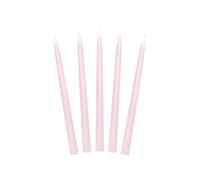 PartyDeco - 10 BOUGIES FLAMBEAUX CONIQUE 5H 24CM VIEUX ROSE