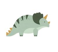 PartyDeco 12 serviettes dinosaures Tricératops