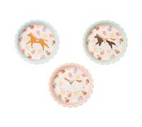 PartyDeco - 6 Assiettes Carton FESTON Cheval Fleur 18CM Pastel
