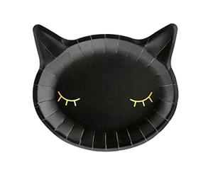 PartyDeco 6 Assiettes Chat Noir (22 cm)