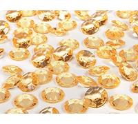 PartyDeco Diamants décoratifs en PVC ADC12-019-KARTON 100 pièces Couleur Or