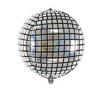 PartyDeco Ballon aluminium Boule de disco 40 cm Argenté/Gris Taille unique
