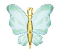 PartyDeco - BALLON ALUMINIUM PAPILLON FAIRY 69CM MENTHE